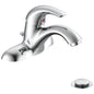 Commercial 22C321 TECK® Centerset Lavatory Faucet, Polished Chrome, 1 Handles, Metal Pop-Up Drain, 1.5 gpm Flow Rate
