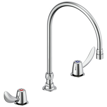 TECK Widespread Lavatory Faucet, Commercial, 1.5 gpm, Brass