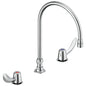 TECK Widespread Lavatory Faucet, Commercial, 1.5 gpm, Brass