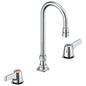 DELTA® 23C643-R TECK® Widespread Lavatory Faucet, DELTA® TECK® Widespread Lavatory Faucet, Commercial, 1.5 gpm Flow Rate, 6 to 12 in Center, Polished Chrome, 2 Handles, Import