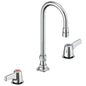 DELTA® 23C653-R TECK® Widespread Lavatory Faucet, DELTA® TECK® Widespread Lavatory Faucet, Commercial, 0.5 gpm Flow Rate, 6 to 12 in Center, Polished Chrome, 2 Handles, Import
