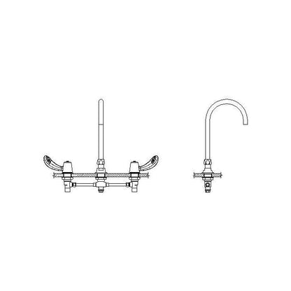 Teck - Widespread Bathroom Faucet - GPM - Cast Brass