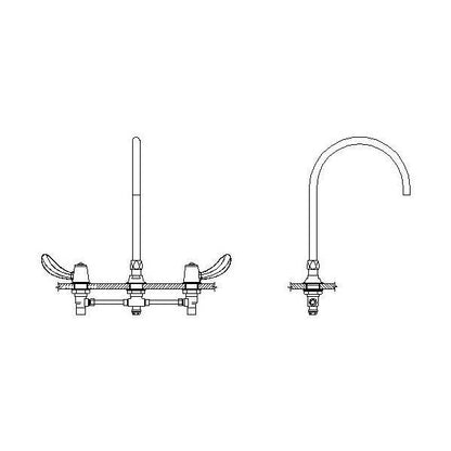 Teck - Widespread Bathroom Faucet - GPM - Cast Brass