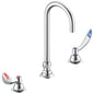 TECK Widespread Lavatory Faucet, Commercial, 7 in