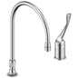 Commercial 24T2633-R7 Single Control Widespread Lavatory Faucet, TECK®, Commercial, 1.5 gpm Flow Rate, 12.7 in H Spout, 4 to 16 in Center, Polished Chrome, 1 Handles, Import