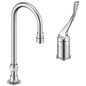 DELTA® TECK®, Commercial, 0.5 gpm Flow Rate, 4 to 16 in Center, Polished Chrome, 1 Handles, Import