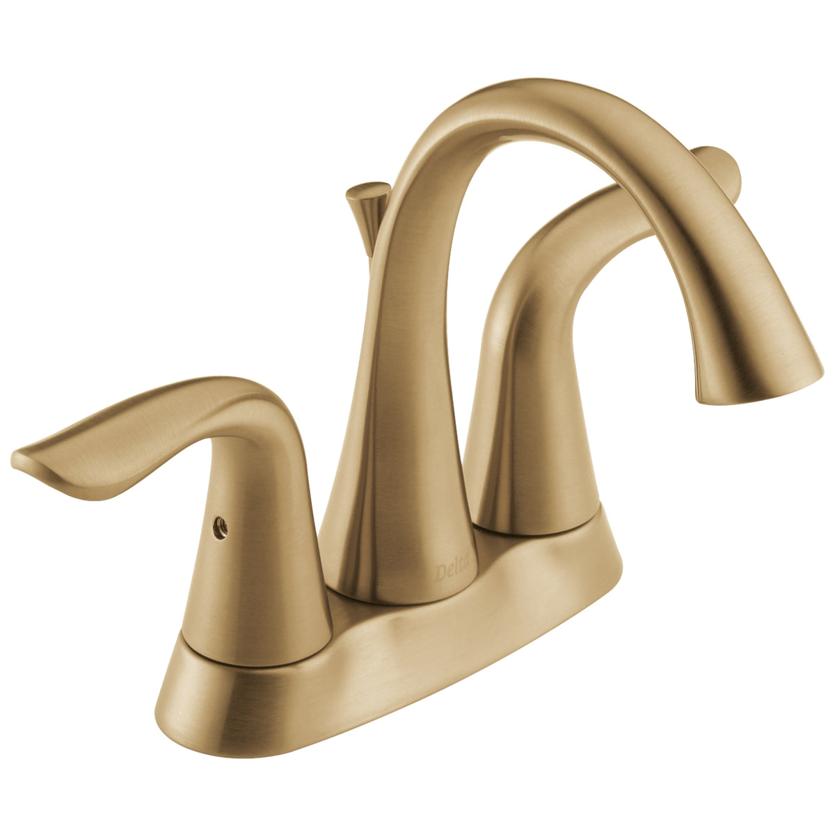 DELTA® Lahara® Centerset Lavatory Faucet, 2 Handles, Metal Pop-Up Drain, 1.2 gpm Flow Rate