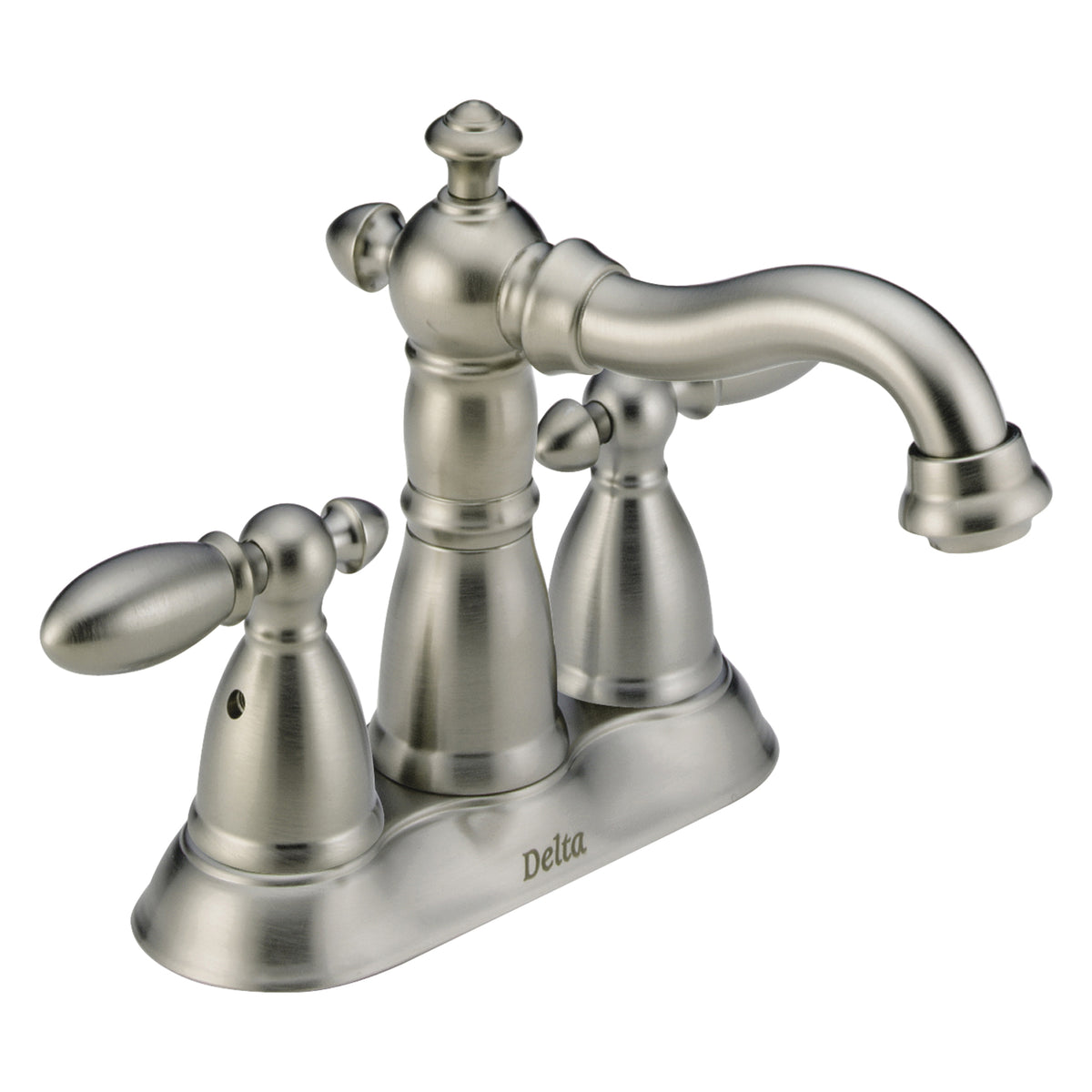DELTA® Victorian® Centerset Lavatory Faucet, 2 Handles, Metal Pop-Up Drain, 1.2 gpm Flow Rate