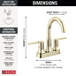Trinsic - Centerset Bathroom Faucet - Brass