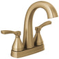 DELTA® 25775-CZ-PR-MPU-DST Stryke® Two Handle Bathroom Faucet, Champagne Bronze, 2 Handles, Metal Pop-Up Drain, 1.2 gpm Flow Rate
