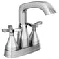 DELTA® 257766-PR-MPU-DST Stryke® Two Handle Bathroom Faucet, Chrome, 2 Handles, Metal Drain, 1.2 gpm Flow Rate