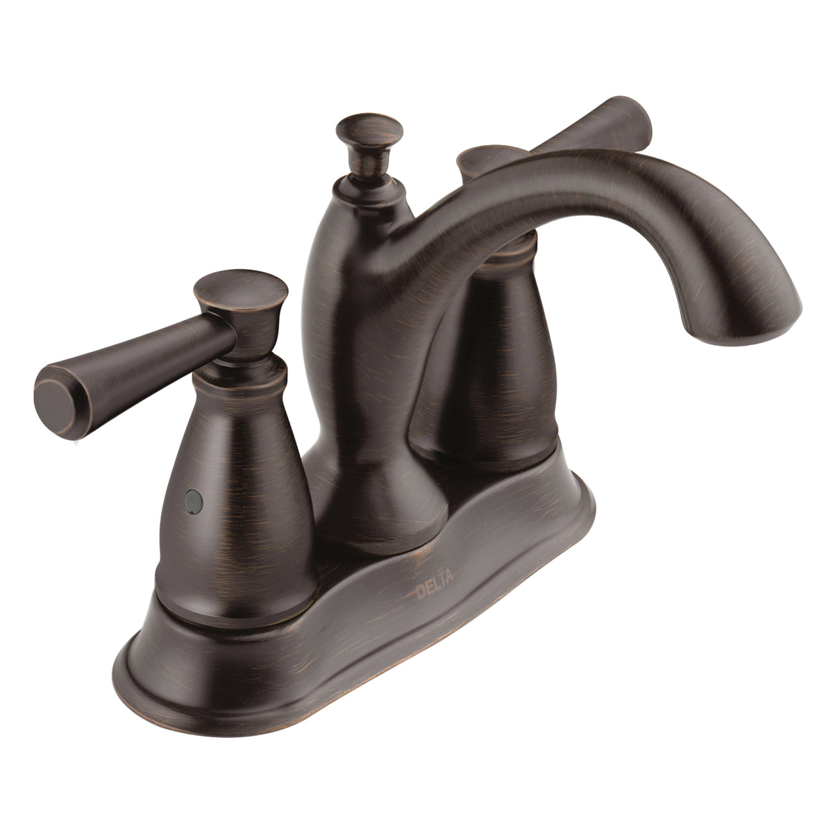 DELTA® Tract-Pack™ Linden™ Centerset Lavatory Faucet, 2593, 2 Handles, 50/50 Pop-Up Drain, 1.2 gpm Flow Rate