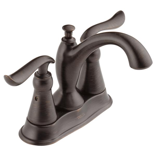 DELTA® 2594 Tract-Pack™ Linden™ Centerset Lavatory Faucet, DELTA® Tract-Pack™ Linden™ Centerset Lavatory Faucet, 2 Handles, 50/50 Pop-Up Drain, 1.2 gpm Flow Rate