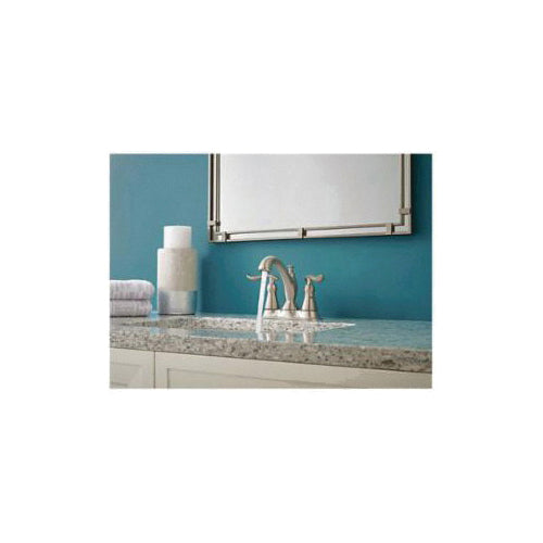 DELTA® 2594 Linden™ Centerset Lavatory Faucet, DELTA® Linden™ Centerset Lavatory Faucet, 2 Handles, Metal Pop-Up Drain, 1.2 gpm Flow Rate