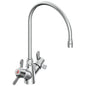 DELTA® 25C3947-R TECK® Single Shank Mixing Faucet, DELTA® TECK® Single Shank Mixing Faucet, Commercial, 1.5 gpm Flow Rate, 2 Handles, 1 Faucet Holes, Polished Chrome, Function: Traditional