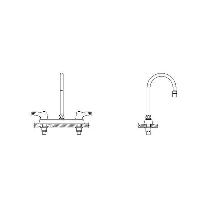 26T - Heavy Duty Sink Faucet - 1.5 GPM - Deck Mount