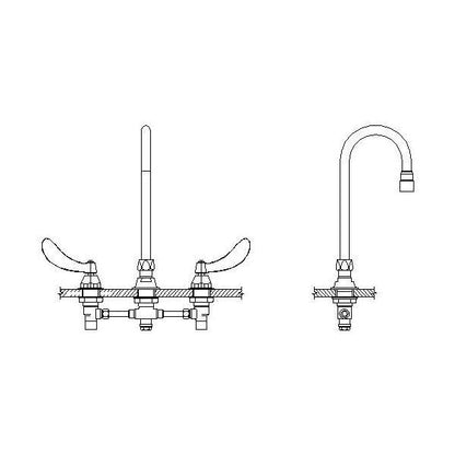27C - Widespread Sink Faucet - Deck Mount - 1.5 GPM