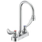 Teck - Heavy Duty Bathroom Sink Faucet - Red/Blue Indicators