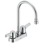 DELTA® 27C4923 TECK® Heavy Duty Lavatory Sink Faucet, DELTA® TECK® Heavy Duty Lavatory Sink Faucet, Polished Chrome, 2 Handles, 1.5 gpm Flow Rate