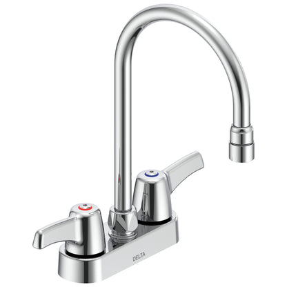 TECK Heavy Duty Lavatory Sink Faucet, 2-Handle, NPSM, 6.7 in