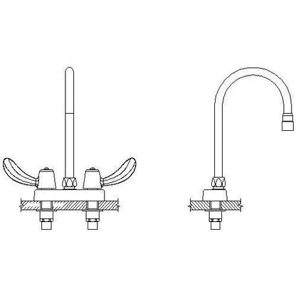 Teck - Heavy Duty Bathroom Sink Faucet - 1.5 GPM - Deck