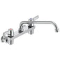 Commercial 28C4423 Sink Faucet, Commercial, 1.5 gpm Flow Rate, 8 in Center, Swivel Spout, Polished Chrome, 2 Handles, Import