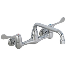 Commercial 28P4402LF Service Sink Faucet, Wall Mount, 2 Handles, 8 in Center, 1.5 gpm Flow Rate, Polished Chrome