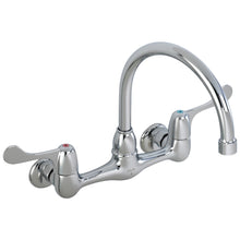 Commercial 28P4902LF Service Sink Faucet, Wall Mount, 2 Handles, 8 in Center, 1.5 gpm Flow Rate, Polished Chrome