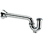 1-1/4" Adjustable P-Trap with Cleanout Plug - Cast Brass