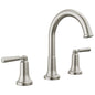DELTA® 3535-SSMPU-DST Bathroom Faucet, 1.2 gpm Flow Rate, 5.188 in H Spout, 10, 11, 12, 13, 14, 15, 16, 4, 5, 6, 7, 8, 9 in Center, Stainless, 2 Handles, Push Pop-Up Drain, Domestic