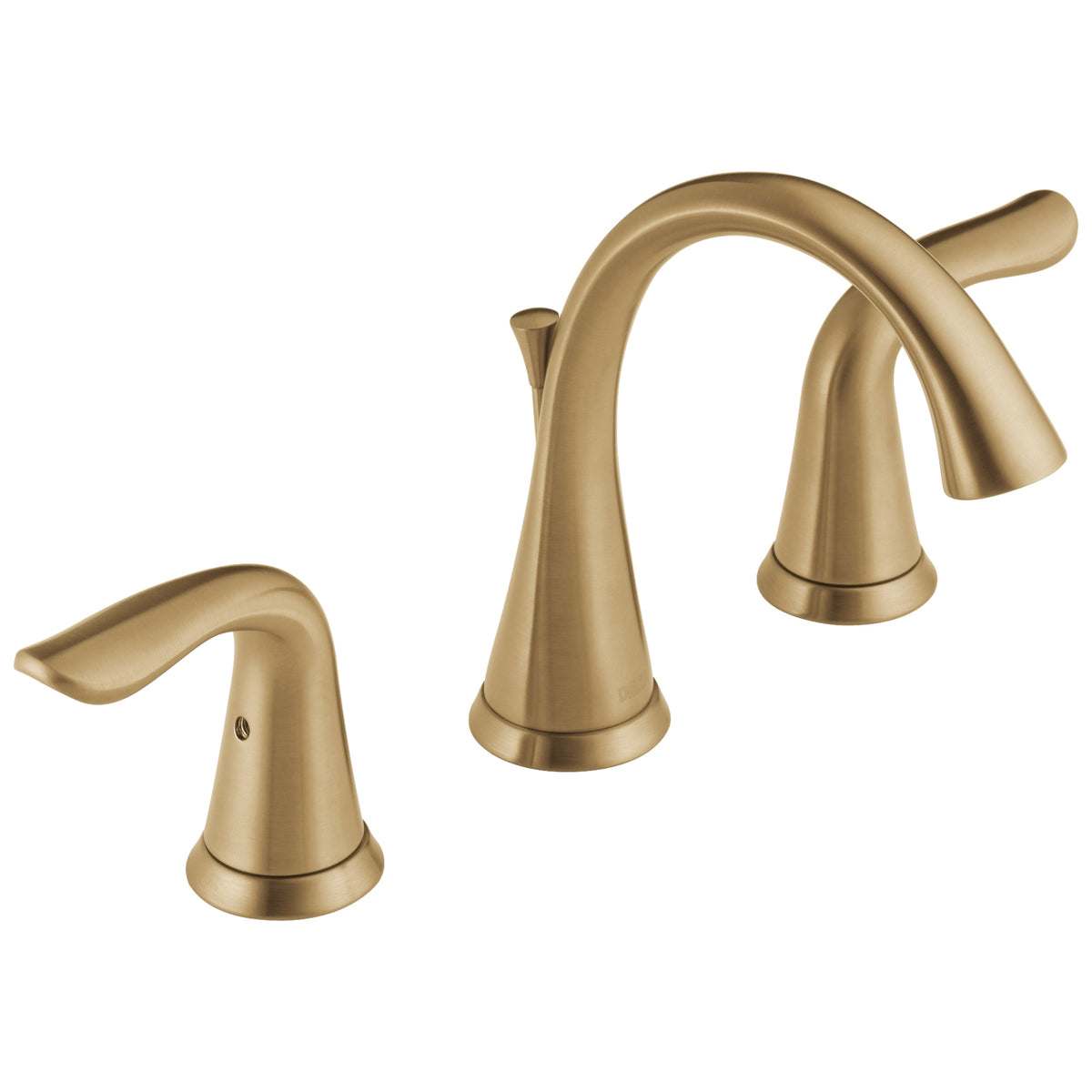 DELTA® Lahara® Widespread Lavatory Faucet, Commercial, 1.5 gpm Flow Rate, 3-5/8 in H Spout, 4 to 16 in Center, 2 Handles, Pop-Up Drain