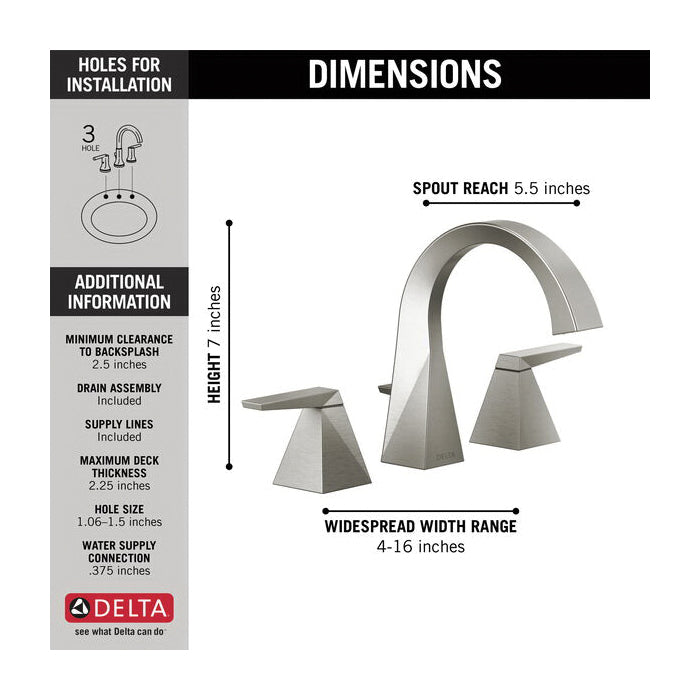 Trillian - Widespread Bathroom Faucet - 1.2 GPM At 60 PSI