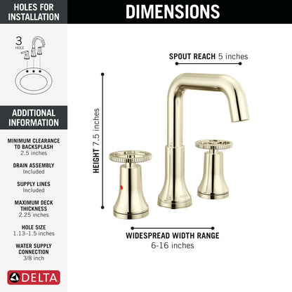 Trinsic - Widespread Bathroom Faucet - Polished Nickel