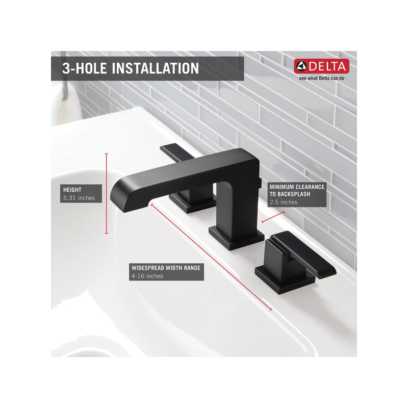 Ara - Widespread Bathroom Faucet - 4 to 16" Center - 1.5 GPM