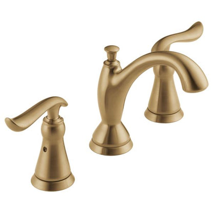 DELTA® 359 Linden™ Widespread Lavatory Faucet, DELTA® Linden™ Widespread Lavatory Faucet, Commercial, 1.5 gpm Flow Rate, 3-3/4 in H Spout, 4 to 16 in Center, 2 Handles, Pop-Up Drain, Domestic