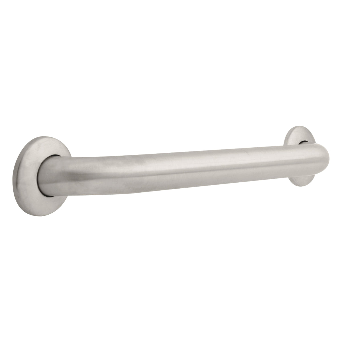 DELTA® Grab Bar, 18 in L x 1-1/2 in Dia, Stainless Steel, Metal, Import