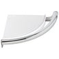 DELTA® 41516 Decor Assist™ Contemporary Corner Shelf With Assist Bar, 9-1/8 in OAL x 9-1/8 in OAD x 2-3/16 in OAH, Stainless Steel, Import