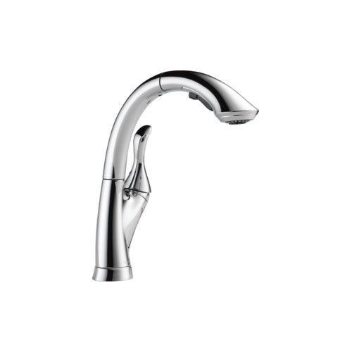 DELTA® 4153 Linden™ Kitchen Faucet, DELTA® Linden™ Kitchen Faucet, Commercial, 1.5 gpm Flow Rate, 1 Handles, 1/3 Faucet Holes, Domestic