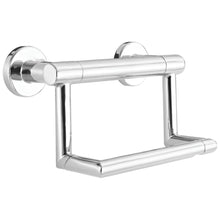 DELTA® 41550 Decor Assist™ Contemporary Toilet Tissue Holder With Assist Bar, 300 lb Capacity, 4-1/2 in H, Polished Chrome, Import