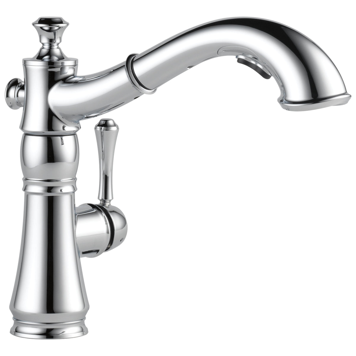 DELTA® Cassidy™ Kitchen Faucet, Commercial, 1.8 gpm Flow Rate, 360 deg Swivel Spout, 1 Handles, 1/3 Faucet Holes, Domestic