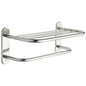 DELTA® 43618 Towel Shelf, 18 in OAL x 5-7/8 in OAD x 8-1/2 in OAH, Metal, Import