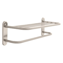 Towel Shelf, Brass, 24 in OAL x 26-1/8 in OAD x 8-1/2 in OAH