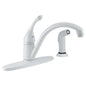 Collins - Kitchen Faucet - White - Deck Mount