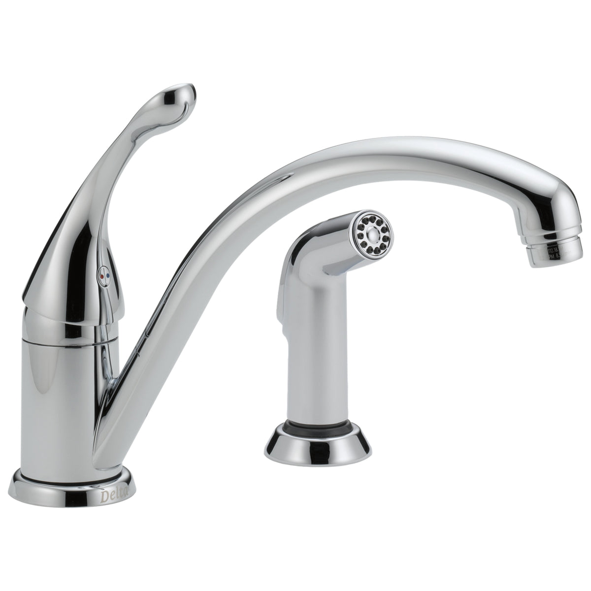 DELTA® Collins™ Kitchen Faucet, 1.8 gpm Flow Rate, Swivel Spout, 1 Handles, Domestic