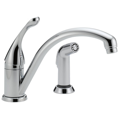 Collins Kitchen Faucet, 1.8 gpm Flow Rate, Stainless Steel