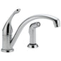 Collins Kitchen Faucet, 1.8 gpm Flow Rate, Stainless Steel