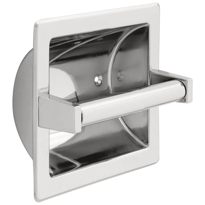 Horizontal Recessed Paper Holder with Roller - Wall Mount