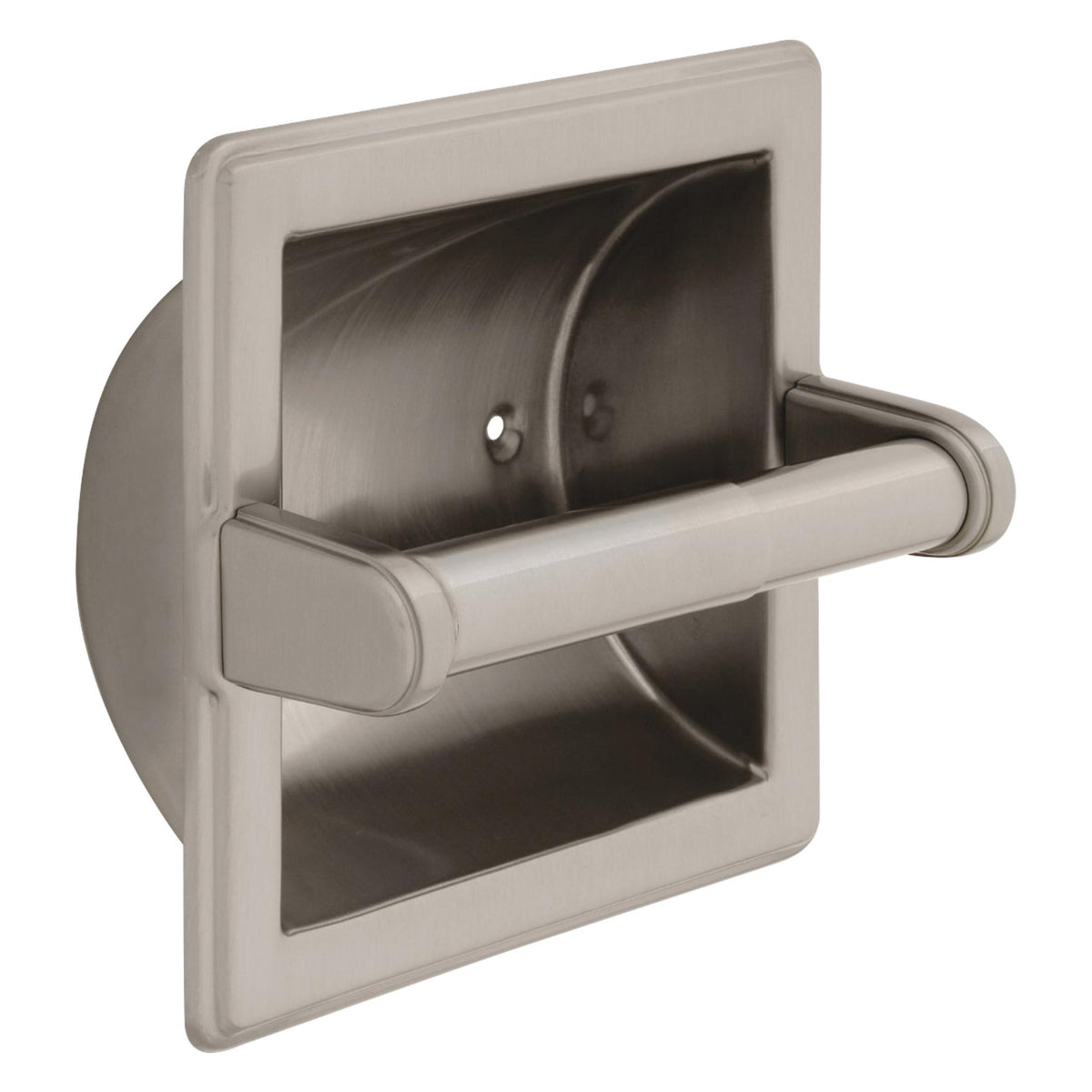 Horizontal Recessed Paper Holder with Roller - Wall Mount