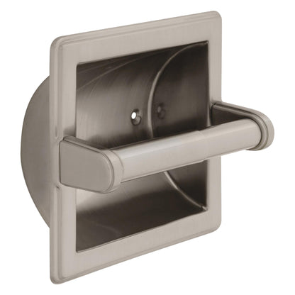 Horizontal Recessed Paper Holder with Roller - Wall Mount