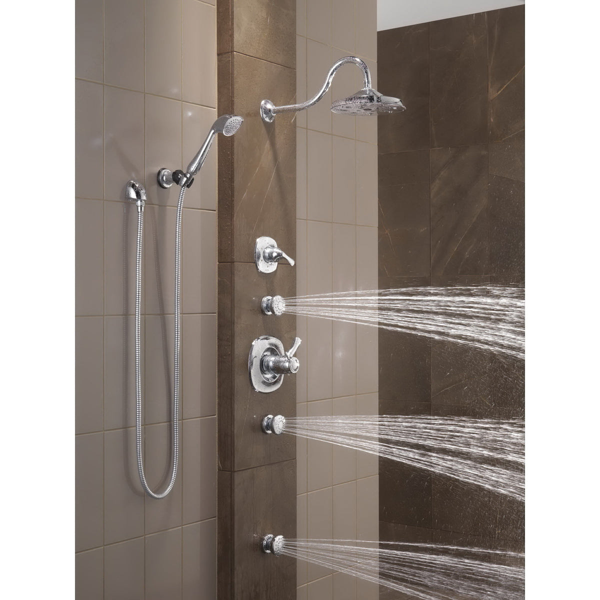 DELTA® 50102 Body Spray, DELTA® Body Spray, (1) Full Spray, 2 gpm Maximum, Surface Mount, Import